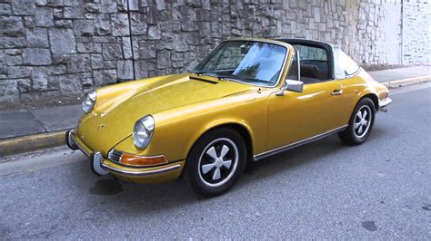 1972 Gold Metallic Porsche 911t Targa For Sale At Motorcar Studio Youtube