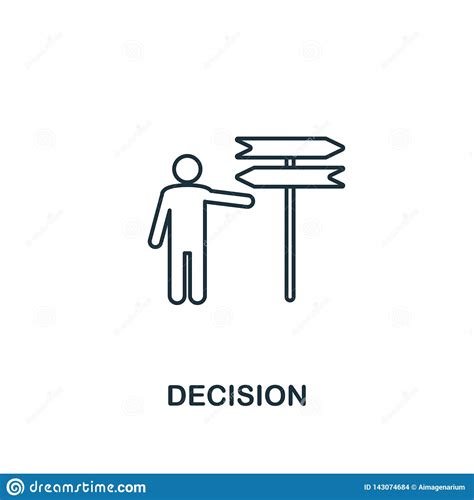 Decision Icon Thin Line Design Symbol From Business Ethics Icons