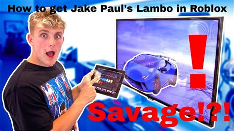 How To Make Jake Pauls Lambo Vehicle Simulator Roblox Youtube