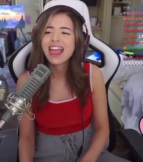 Pokimane Asian Pretty Babe Showing Her Tongue On Live Video