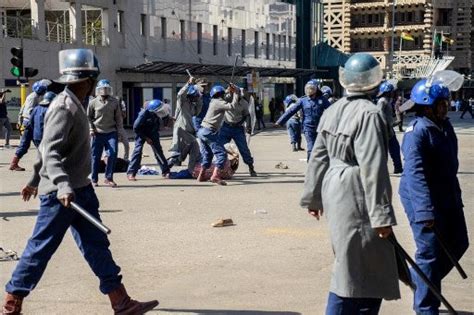 Zim Cops Beat Protesters Defying Regime ‘worse Than Mugabe Zimbabwe Situation