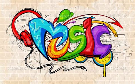 Fondos De Graffitis Para Dibujar Music Graffiti Graffiti Drawing