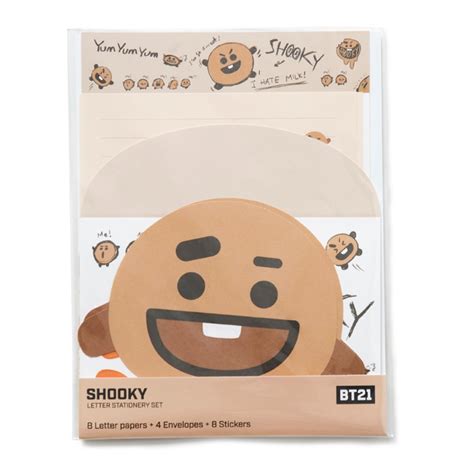 Bt21 Letter Stationery Set By Linefriends Tata Cooky Authentic Stationery
