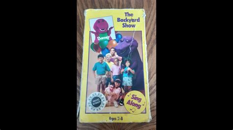 Barney The Backyard Show Full 1992 Barney Home Video Vhs Youtube