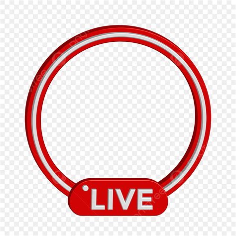 Circle Transpar Clipart Hd Png 3d Live With Red Circle Vector