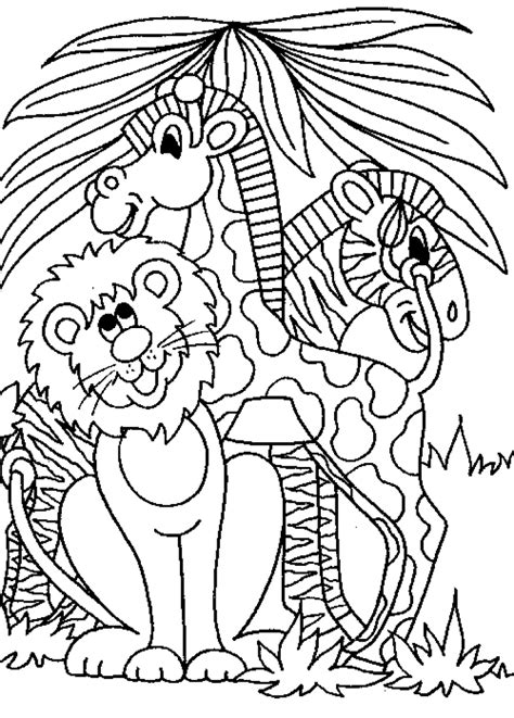 Printable Jungle Coloring Pages