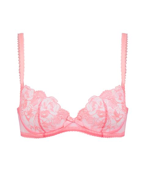 Jayce Plunge Underwired Bra In Pink By Agent Provocateur Outlet