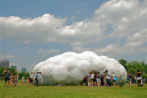 Nyc ♥ Nyc Head In The Clouds Cloud Pavilion Made Of Recycled Water