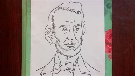 How To Draw Abraham Lincoln Step By Step Easy Drawing Of Abraham