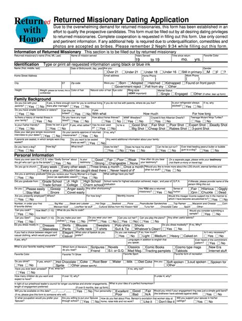 Dating Application Form Fill Out And Sign Online Dochub