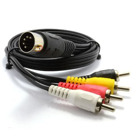 Digital Video Audio Cable Cord Component Adapter Rca Plug Sound Bar 5