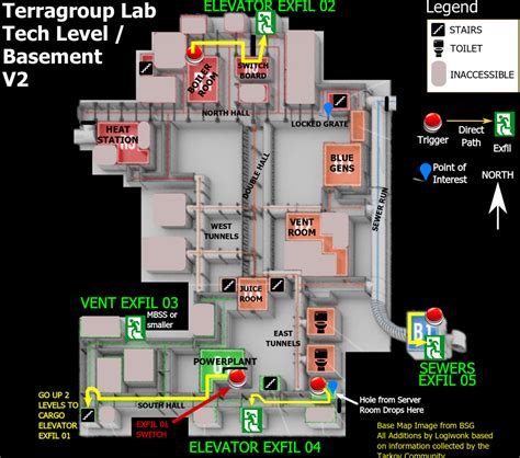 Karte Das Labor The Lab