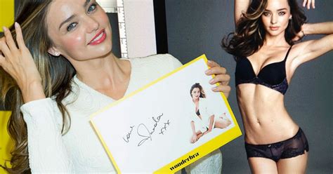Miranda Kerr Strips To Lacy Lingerie In Wonderbra Campaign Before Dazzling At Autograph Signing