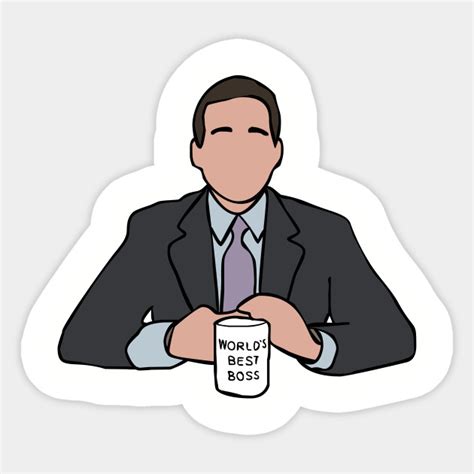 Michael Scott The Office Sticker Teepublic