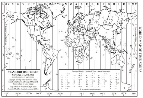 Figure 24 World Map Of Time Zones