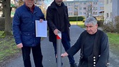 Eduard-Bernstein-Weg in Frankfurt: Ein Poller bringt die Nachbarn auf