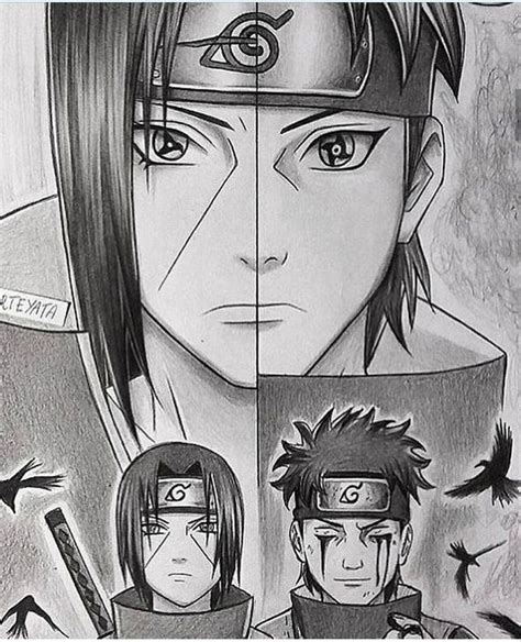 Uchiha Credits Arteyata Esboço De Anime Tatuagens De Anime Fan