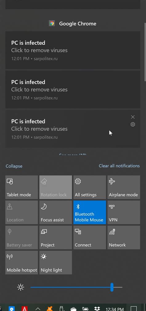 Windows 10 Notifications Pc Is Infected Click To Remove Microsoft