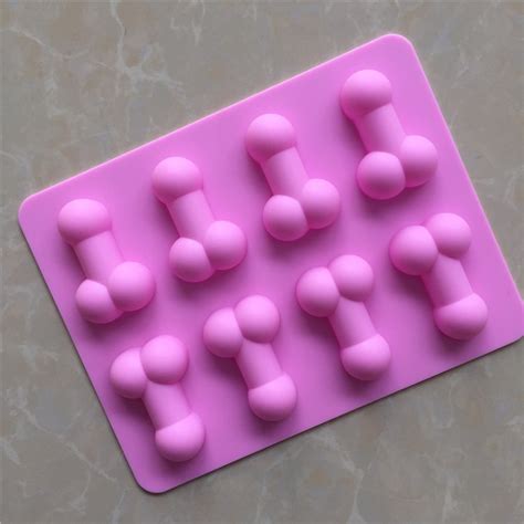 silicone dick ice cube cake tools novelty gag t penis funny sexy chocolate soap tray cake