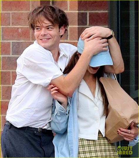 Stranger Things Charlie Heaton Natalia Dyer Are So Playful During Their NYC Stroll Photo