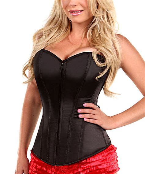 This Black Sweetheart Front Zip Corset Women And Plus By Daisy Corsets Is Perfect Zulilyfinds