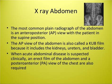 Abdomen Radiography Ppt Daniel Jp Radiology Technologist Khorfa