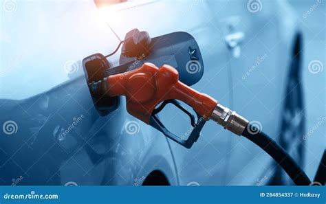 Detail of car fueling stock image. Image of closeup - 284854337