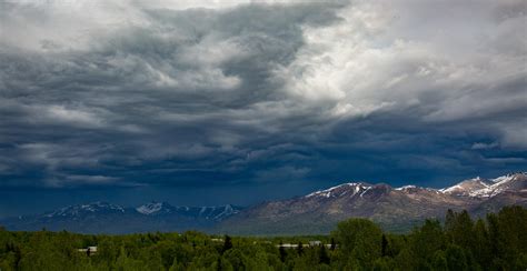 A Little Spring Rain Coming Over The Chugach Ralaska