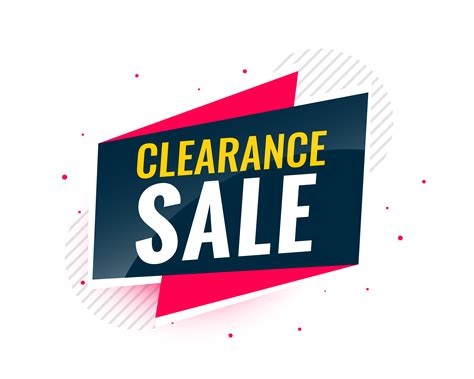 Clearance Sale Banner In Creative Design Download Free Vector Art