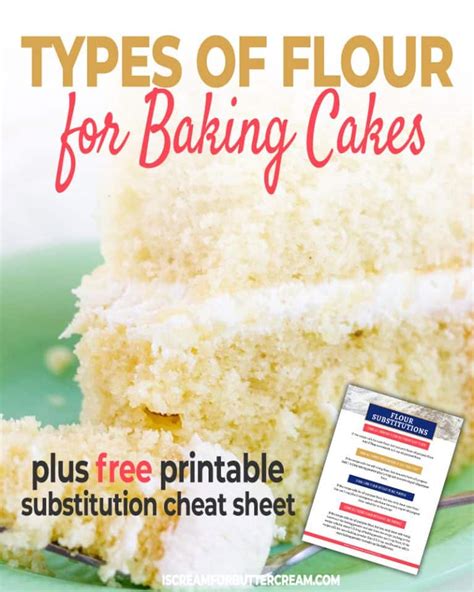 Types Of Flour For Baking Cakes Plus Mixing Methods I Scream For