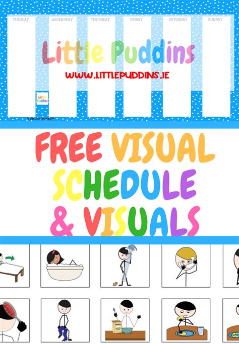 Free Printable Visual Schedule Pictures Printable Templates