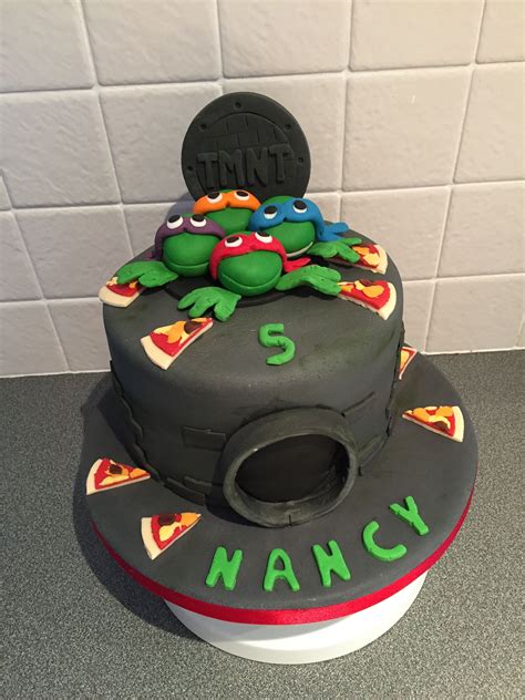 Teenage Mutant Ninja Turtles Cake With Images Ninja Turtle Cake