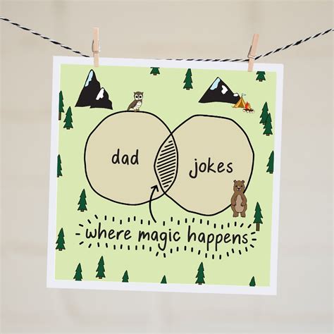 Dad Jokes Card Funny Fathers Day Card Funny Card For