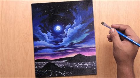 Night Sky Painting Tutorial Santos Schmitt