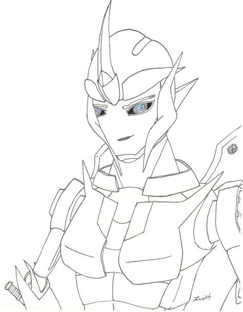 Transformers Prime Coloring Pages Arcee