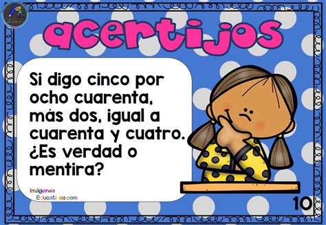 Acertijos Fáciles De Matemáticas Para Niños De Primaria 10 Imagenes