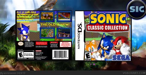 Sonic Classic Collection Nintendo Ds Box Art Cover By