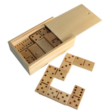 See full list on ourpastimes.com 3" Wooden Double Six Dominoes