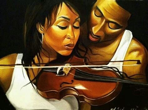 Violin Romance Art Musical Art African American Art
