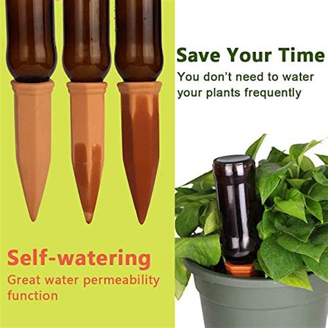10pcs Terracotta Watering Spikes Automatic Self Watering Stakes