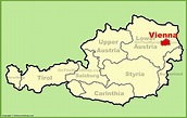 Vienna location on the Austria Map
