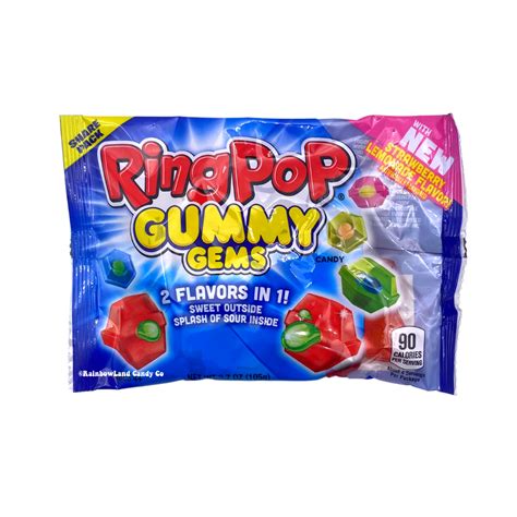 Ring Pop Gummy Gems Best By Date 2124 Rainbowland Candy Co