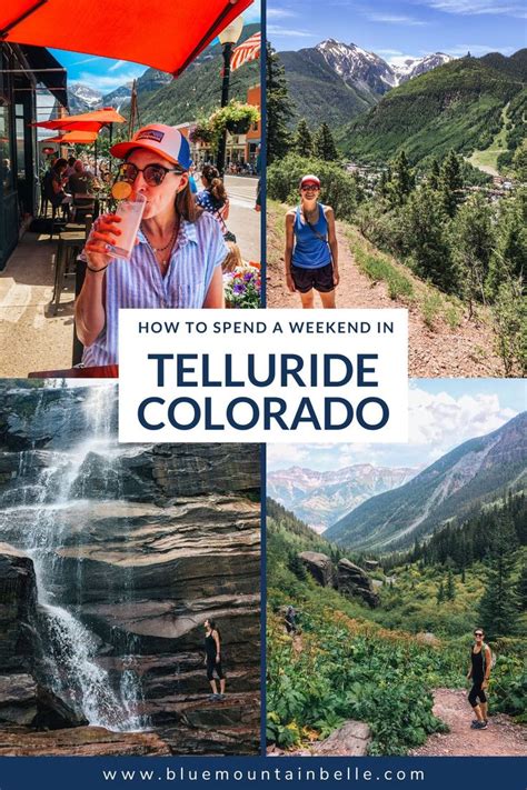 The Collage Shows People Walking Hiking And Drinking In Telluride