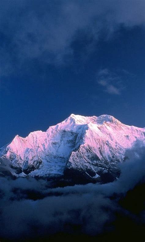 480x800 Wallpaper Himalayas Nepal Mountains Top Clouds Snow