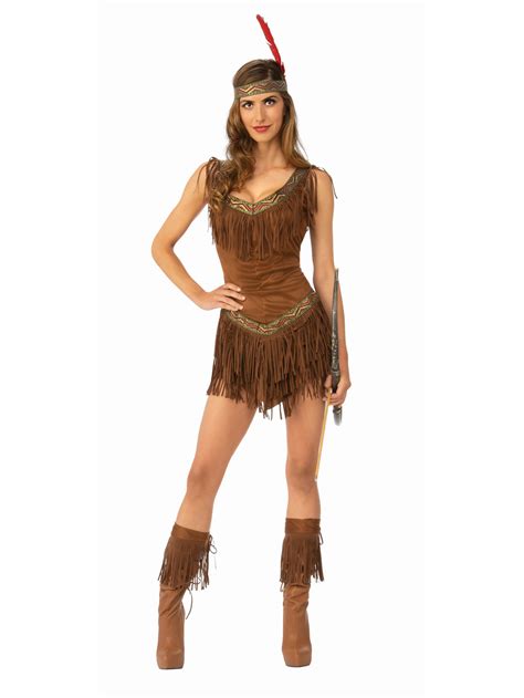 Sexy Native American Indian Maiden Adult Costume Spicylegs