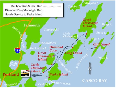 Casco Bay Islands Maine New England Road Trip England Map New