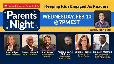 Scholastic Parents Night Keeping Kids Engaged As Readers Youtube