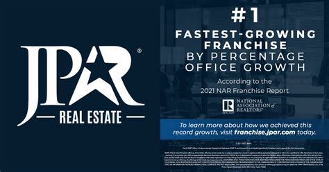 Jpar® Real Estate Recognized As 1 Fastest Growing Franchise By Nar Jpar® Real Estate