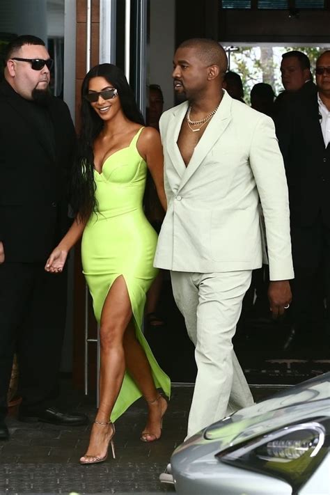Kanye West Wearing Yeezy Slides To 2 Chainzs Wedding Popsugar Fashion