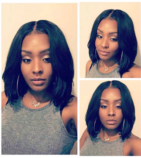 Middle Part Bob Lace Closure Sew In Sewin Foreignlove Hair Long Hair Styles Quick Weave